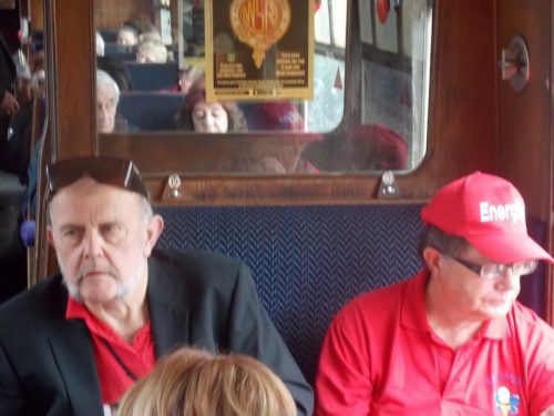 Ernest & Phillip on The Norton Manor Steam Train