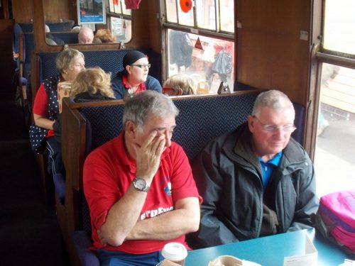 Granham & Russ on The Norton Manor Steam Train