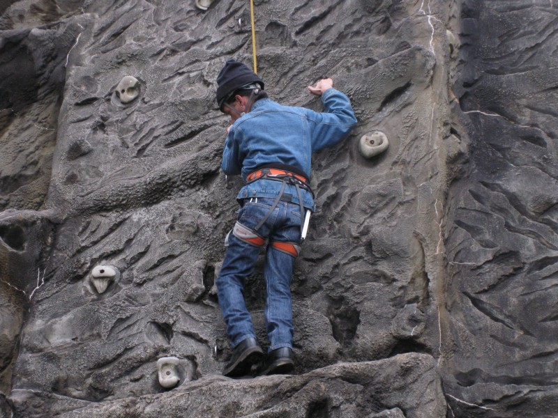 Warren rock climbing