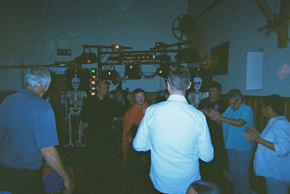Disco dancing at Halloween