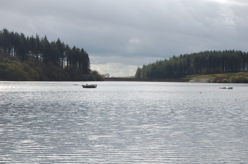 The reservoir where we sailed