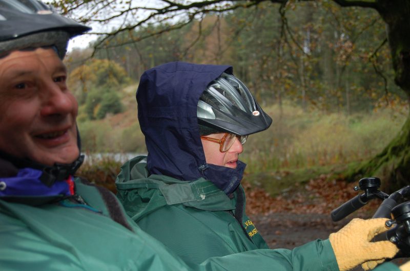 Spud &amp; Andrew on the tandem bike