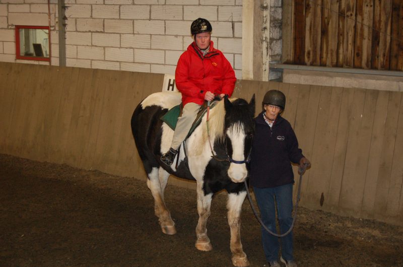 Paul and volunteer assistant