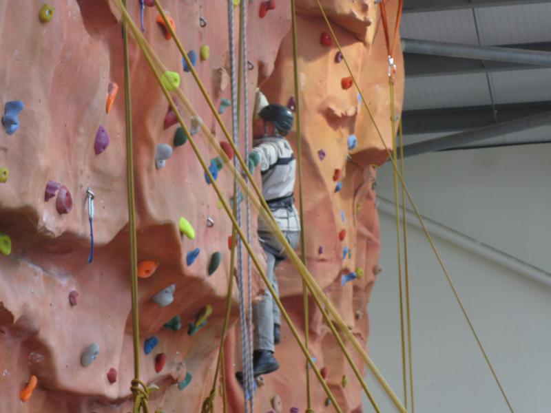 Paul climbing