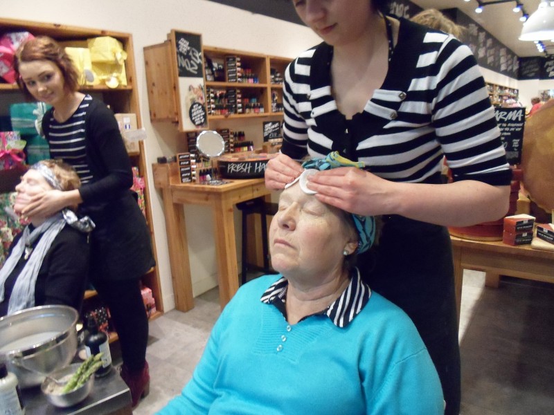 Ann &amp; Aileen having a facial