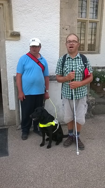 Ernest, Orla and James outside the Castle