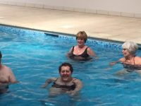 SWIMMING, OUR POOL, WRINGTON, SOMERSET MONDAY 27TH APRIL 2015