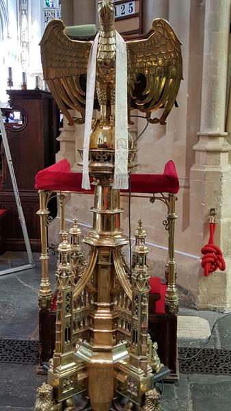 Beautiful pulpit, Bath Abbey