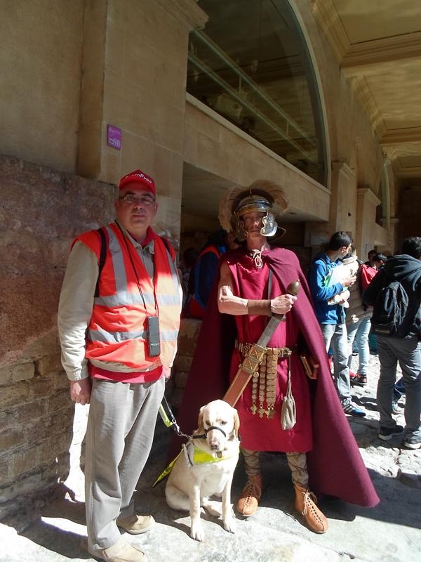 Matthew and Robin posing with a Centurian