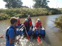 Raft building at Hewish & Congresbury, Wednesday 26th August 2015