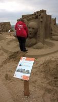 SAND SCULPTURES, SUNDAY 15TH OCTOBER 2017, WESTON SEA FRONT
