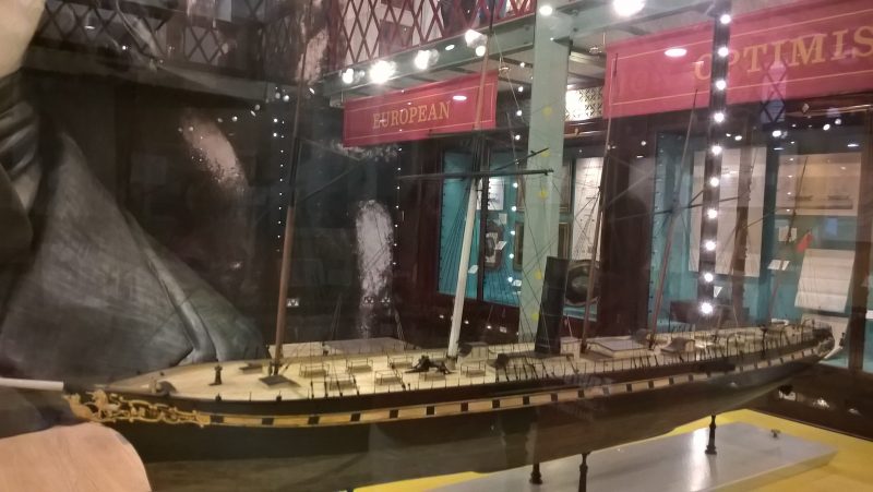 TACTILE MODEL OF SS GREAT BRITAIN INSIDE THE SHOP
