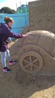 SAND SCULPTURES, SUNDAY 7TH OCTOBER 2018, WESTON, 11 A.M.
