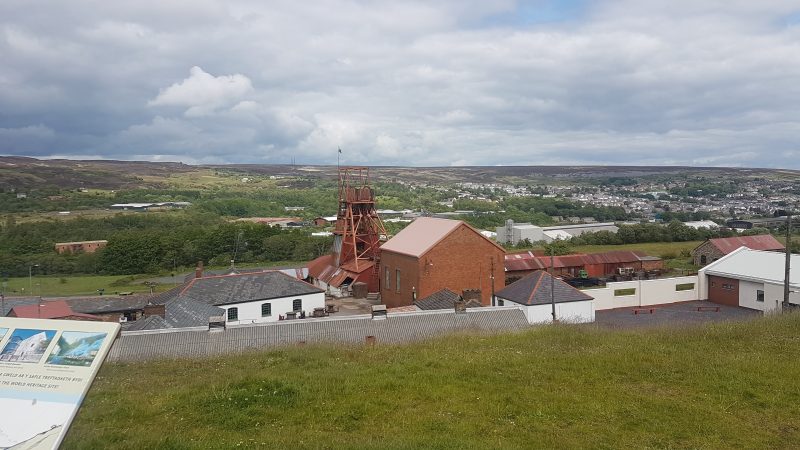 VIEW FROM THE HILL ABOVE THE PIT.