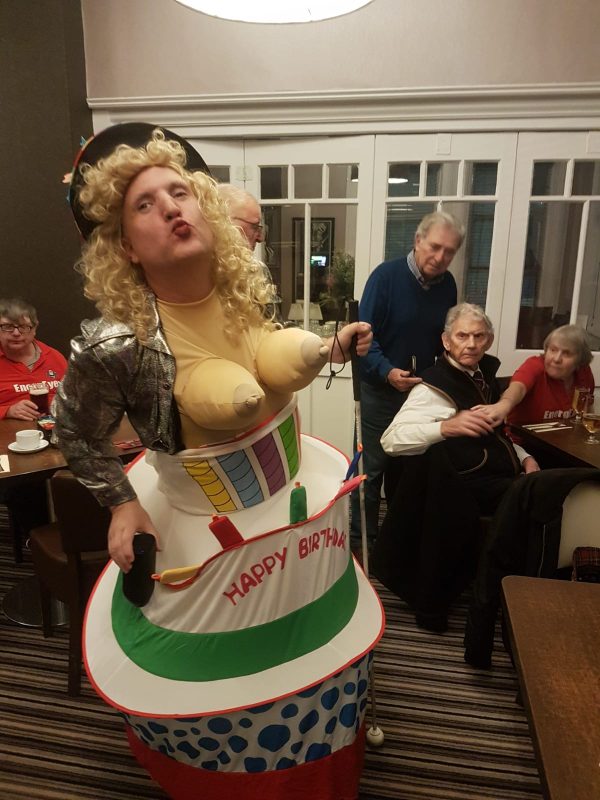 JOHN CELEBRATING HIS BIRTHDAY AT OUR QUIZ NIGHT, THE YORK HOTEL ON 5TH FEBRUARY 2020