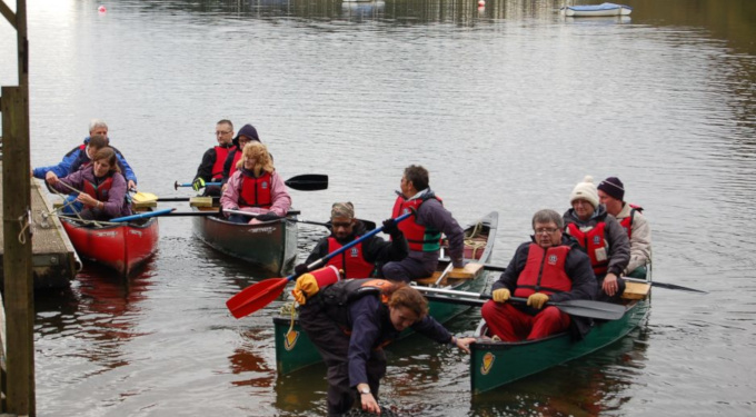 Slideshow: Canoeing on the reservoir, Calvert Trust, October-November 2012