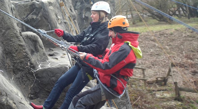 Slideshow: Abseiling, Calvert Trust, April 2015