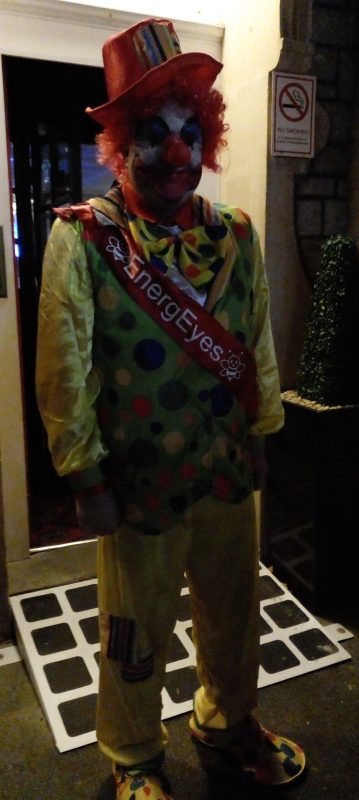 JOHN DRESSED AS A CLOWN