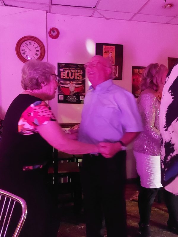ANN AND DAVID TRYING TO DANCE