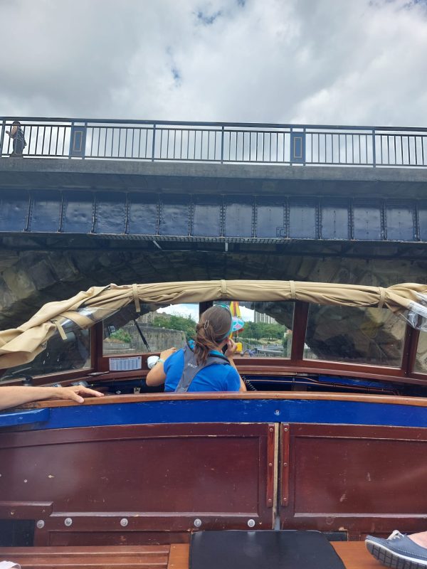 Sailing under Bristol Bridge