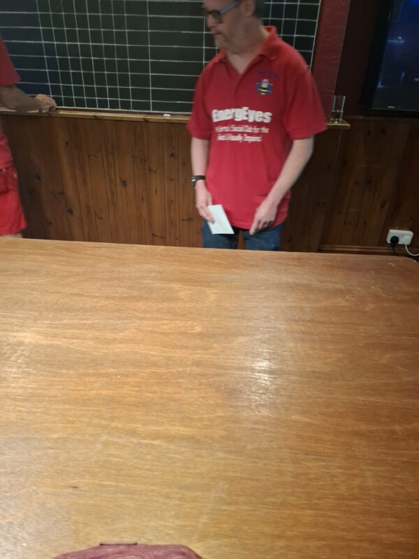 ANDREW WITH HIS BIRTHDAY CARD